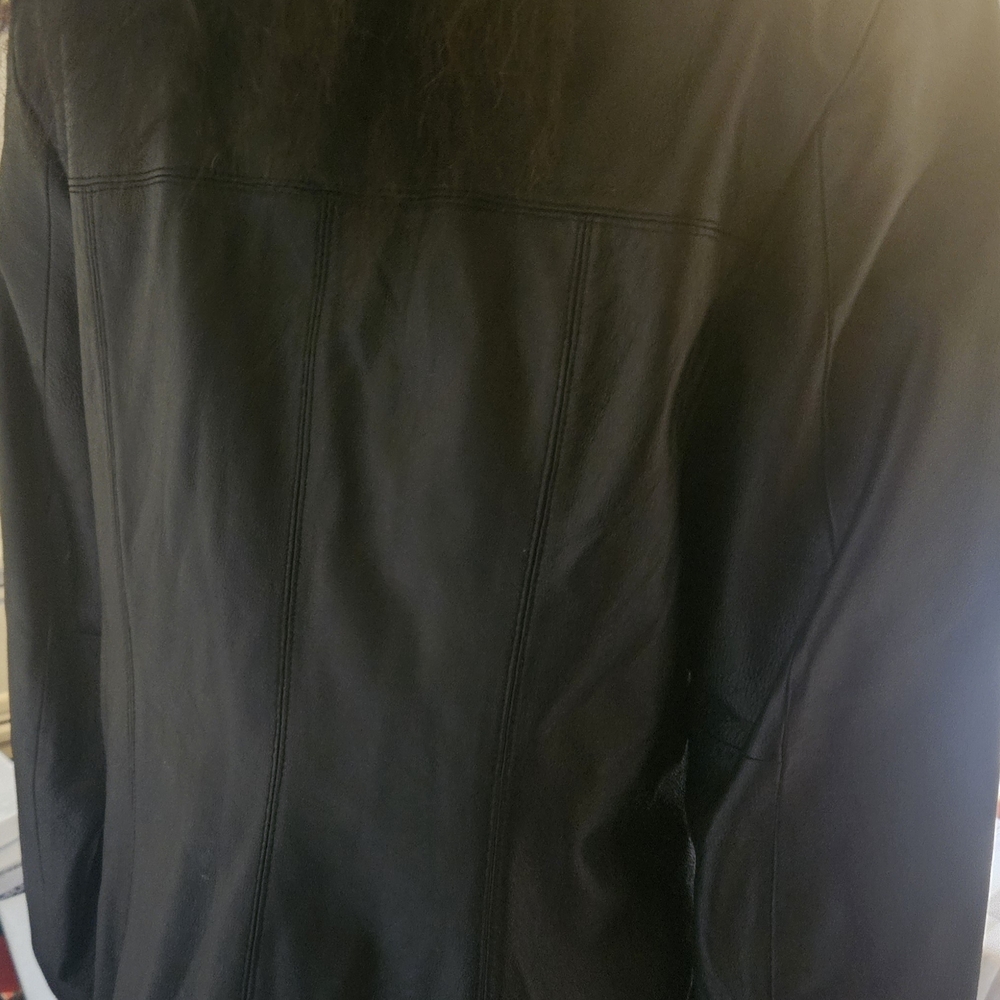 Max & Cleo Classic Black 100% Leather Jacket-Heavy - Picture 3 of 5